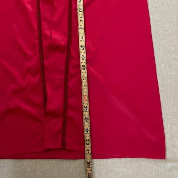 Vintage Robe Size Small Red Button Peignoir Lingerie Negligee Sleepwear 70s 80s - Picture 9 of 11